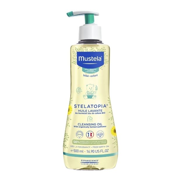 Mustela Stelatopia Cleansing Oil 500ml - Le Beauty Club South Africa