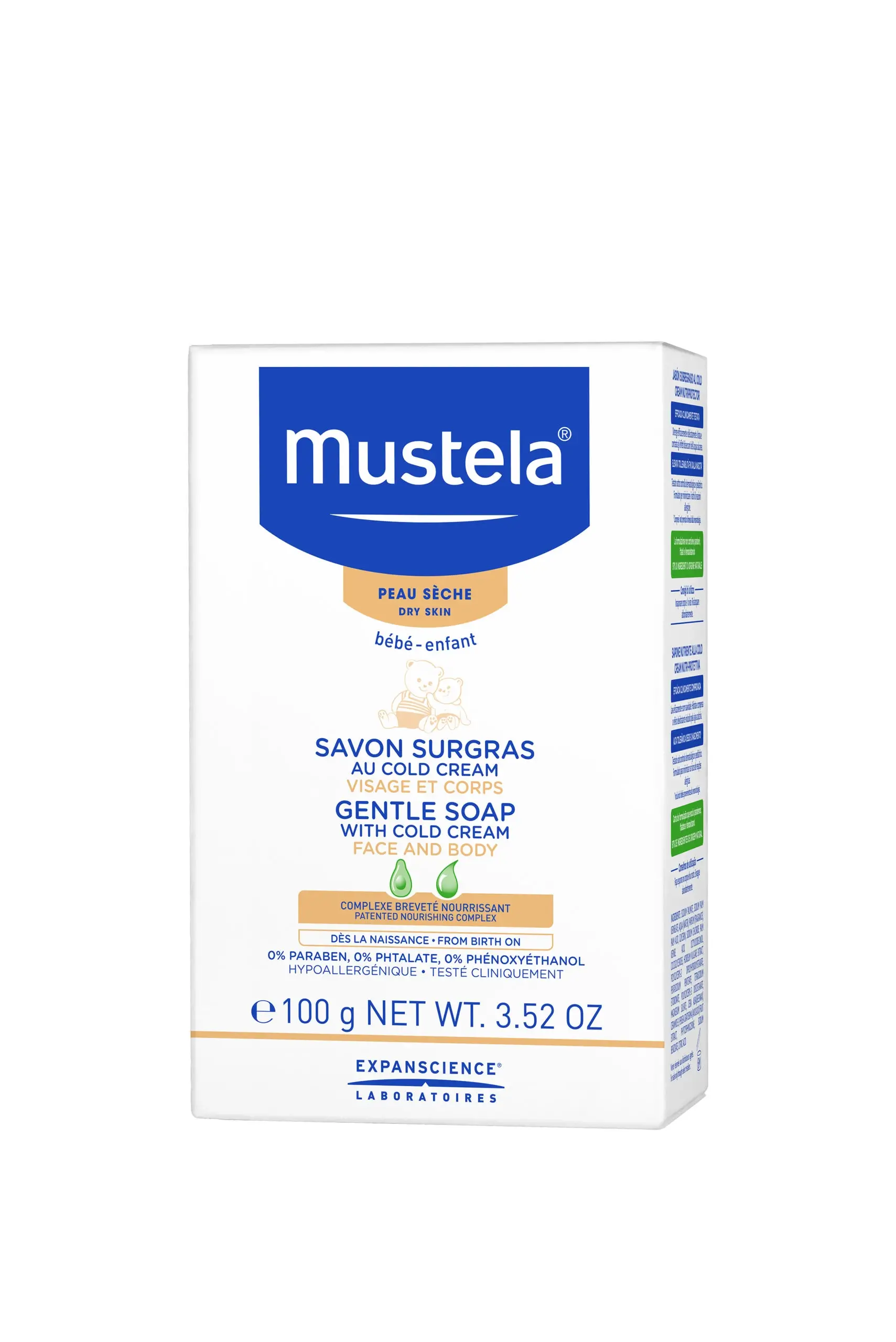 mustela-gentle-soap-with-cold-cream-100g