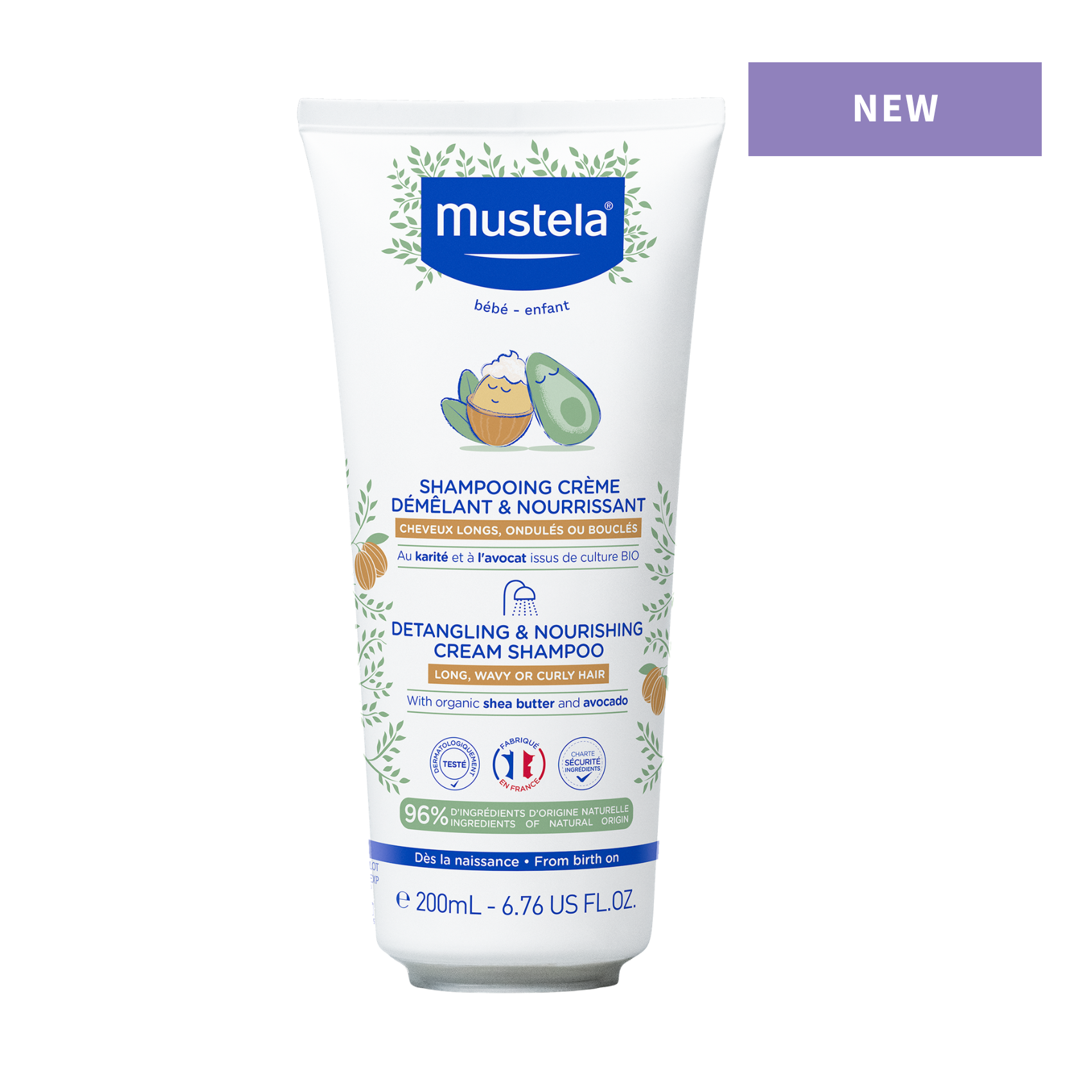 Mustela Detangling & Nourishing Cream Shampoo 200ml